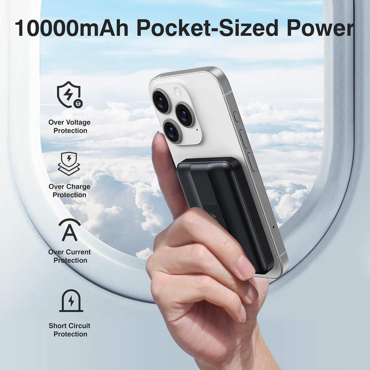 MagSafe Portable Power Bank 10000mAh – Wireless Charger