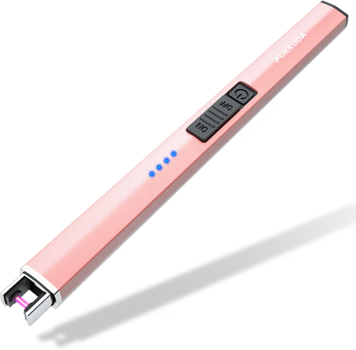 FUKKUDA Electric Candle Lighter – USB Rechargeable Flameless Plasma Arc, Rose Gold