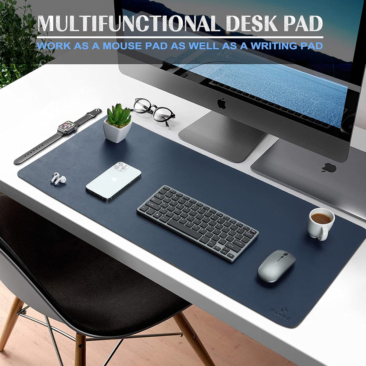 KNODEL Large Non-Slip Desk Pad & Mouse Pad