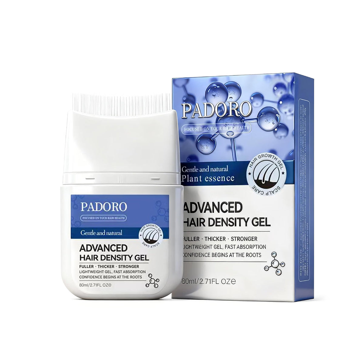 Padoro Advanced Hair Density Gel with Rosemary Oil – 2.7 OZ