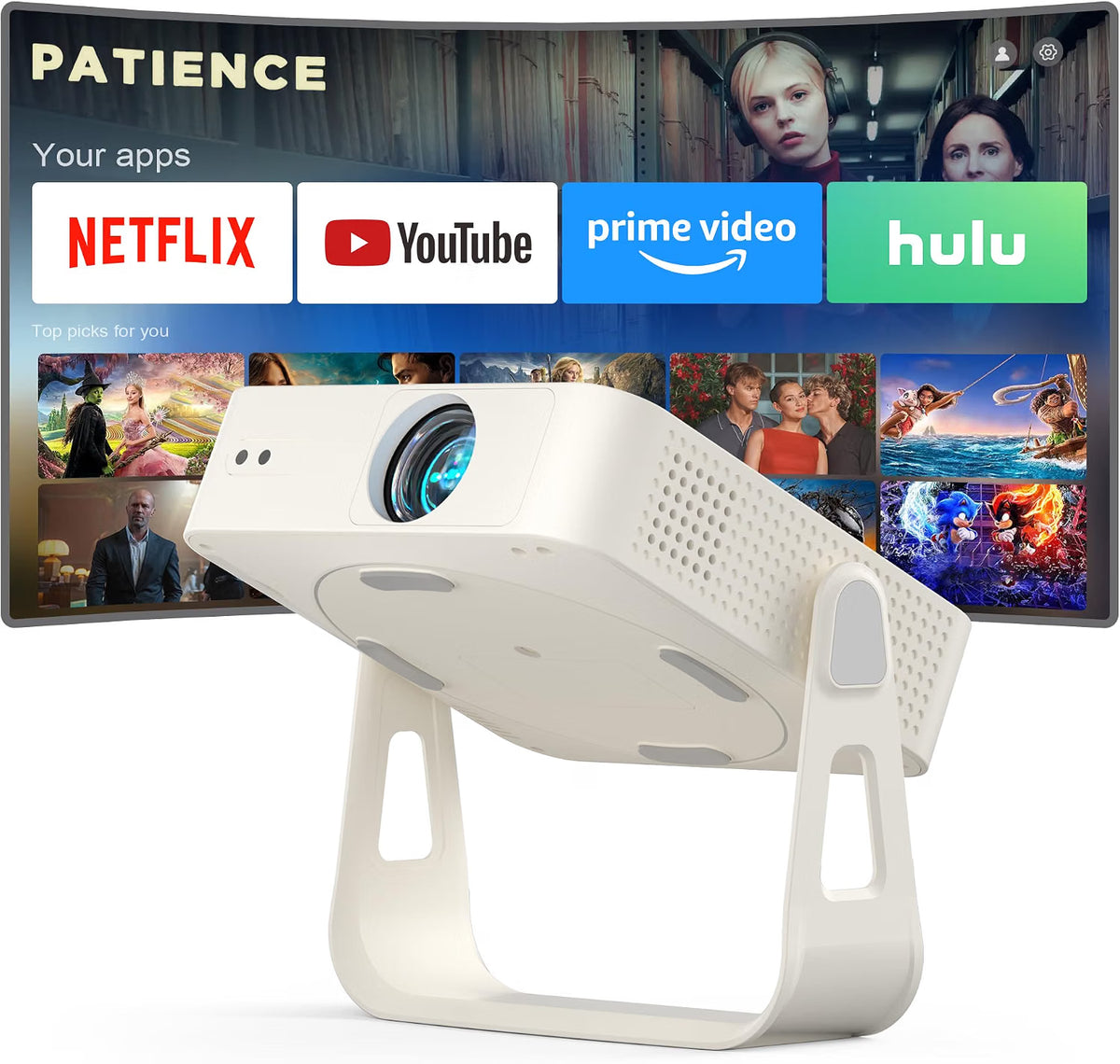 Portable Mini Projector with Bluetooth