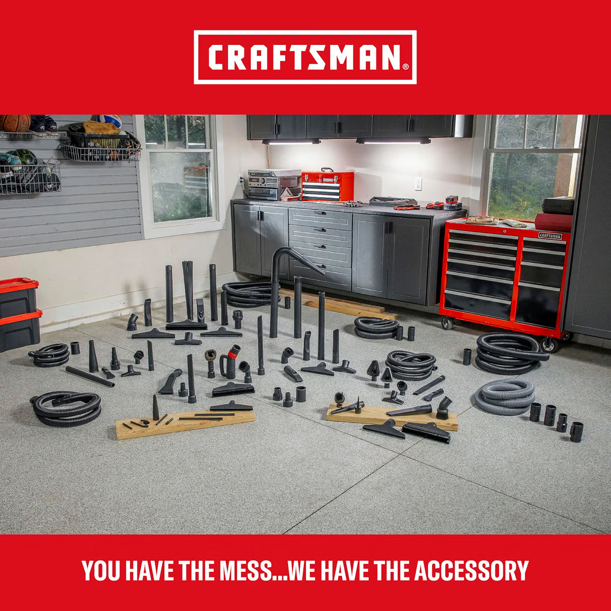 CRAFTSMAN Heavy-Duty Wet/Dry Vac with Attachments