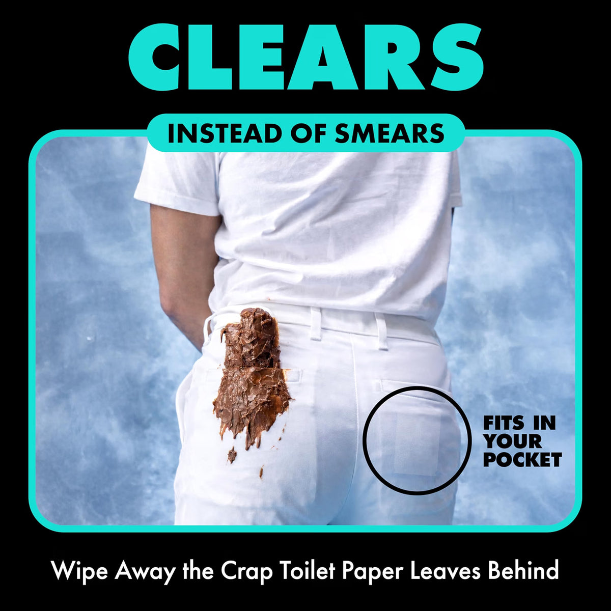 DUDE Wipes Mint Chill Pocket Packs – Flushable Travel Wipes, 48 Count